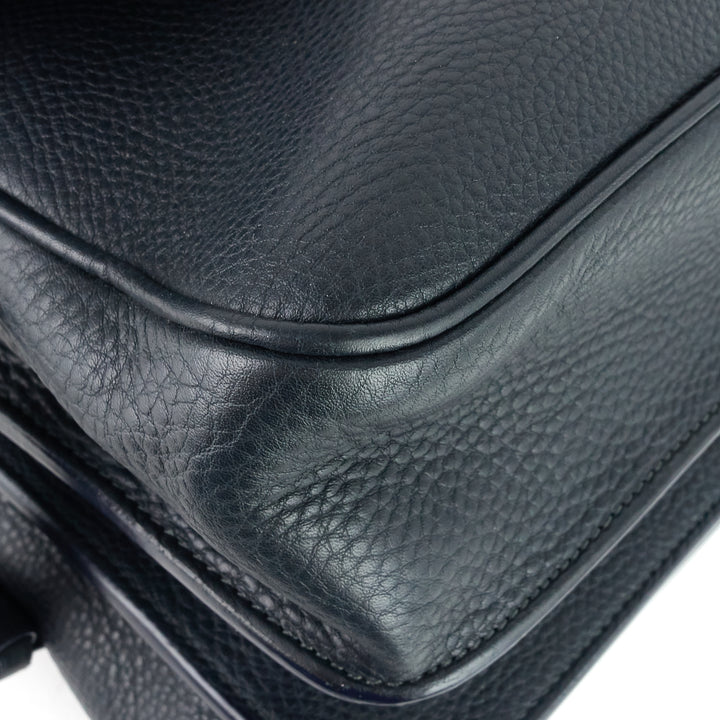 stelios naxos leather messenger bag