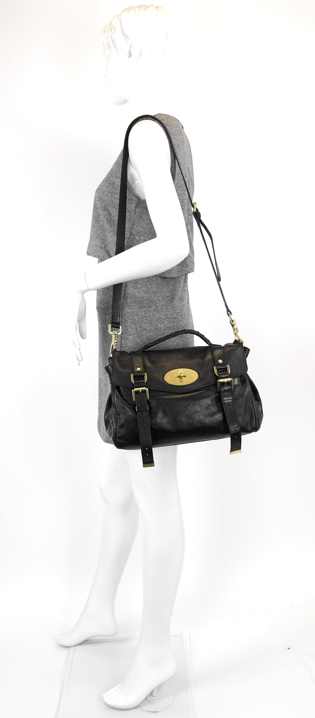 mulberry alexa soft buffalo leather satchel bag