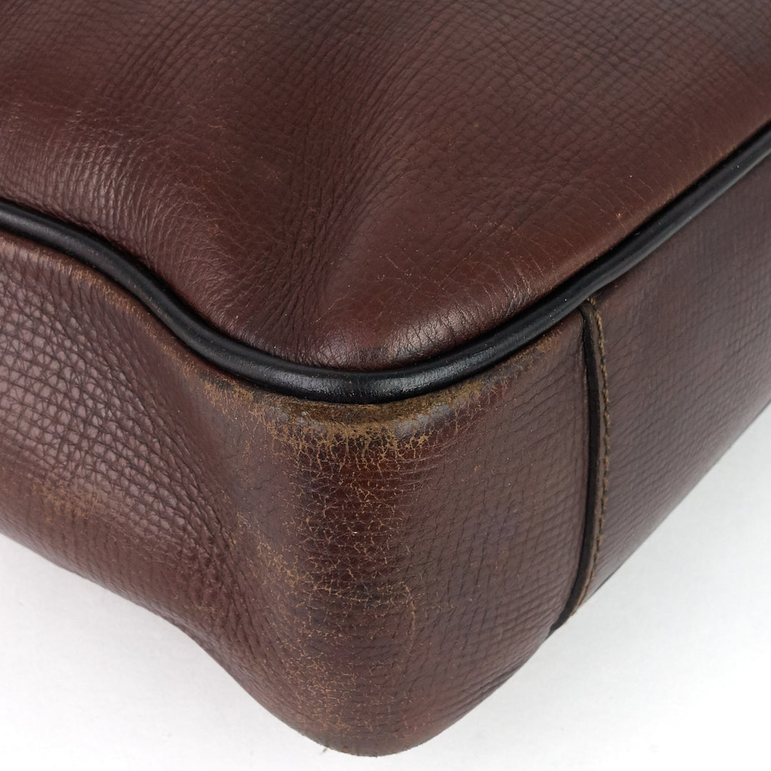 utah huron leather work bag