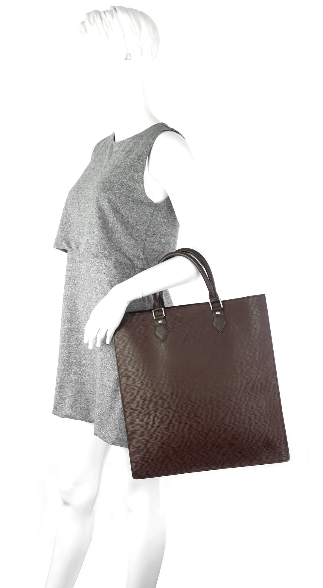 Sac Plat GM Brown Epi Leather Bag – Poshbag Boutique