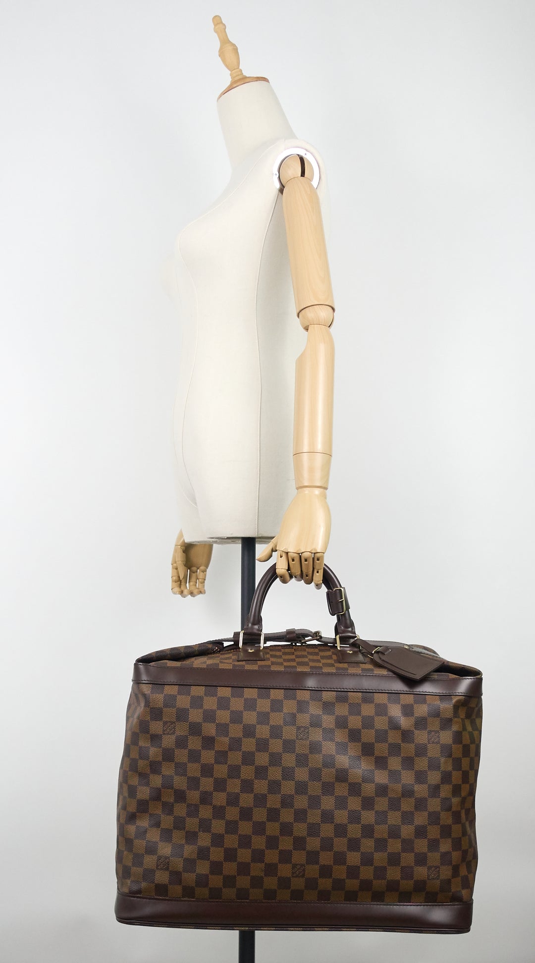 grimaud damier ebene canvas weekender bag