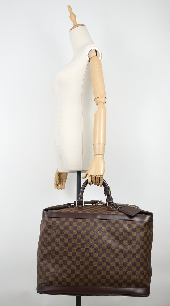 grimaud damier ebene canvas weekender bag