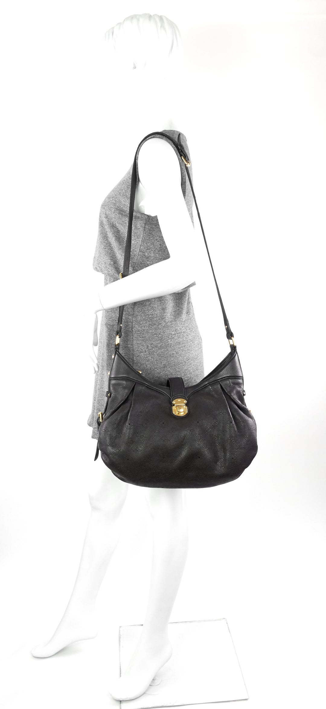 perforated monogram mahina leather xs bag