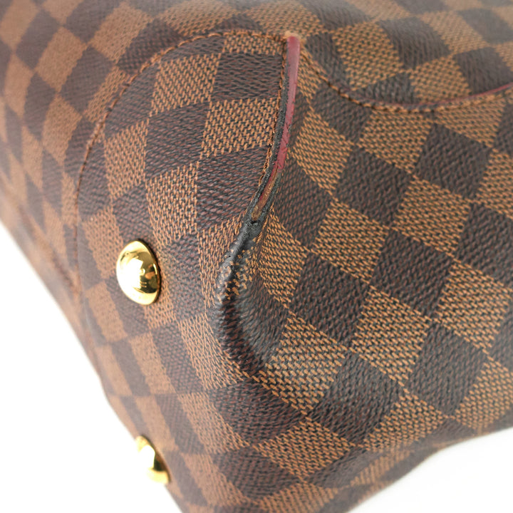 caissa damier ebene canvas tote bag