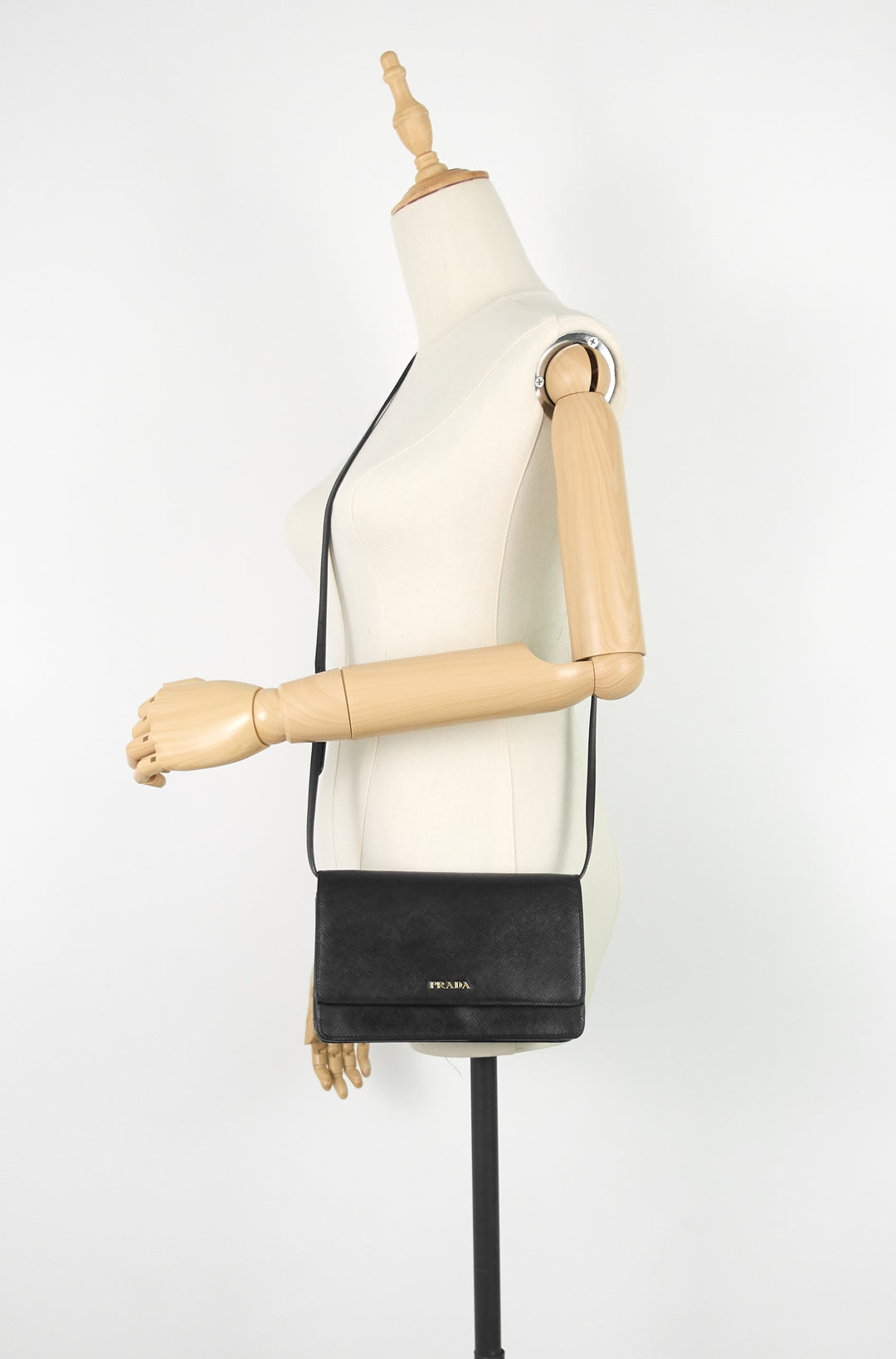 saffiano leather crossbody flap bag