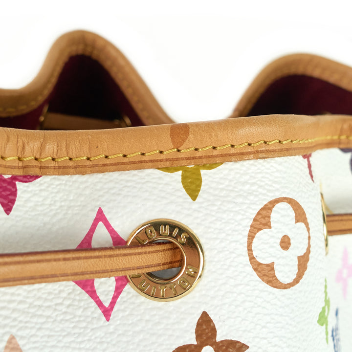 petit noé monogram multicolore canvas bag