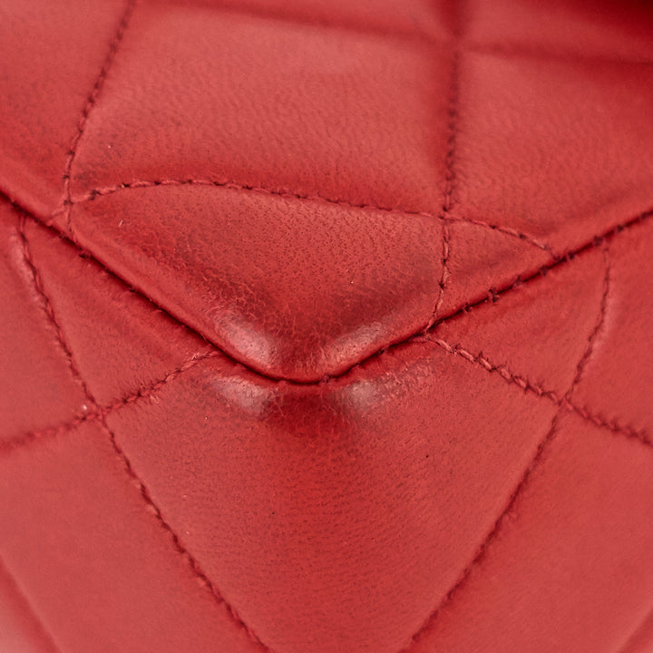 classic square lambskin leather flap bag