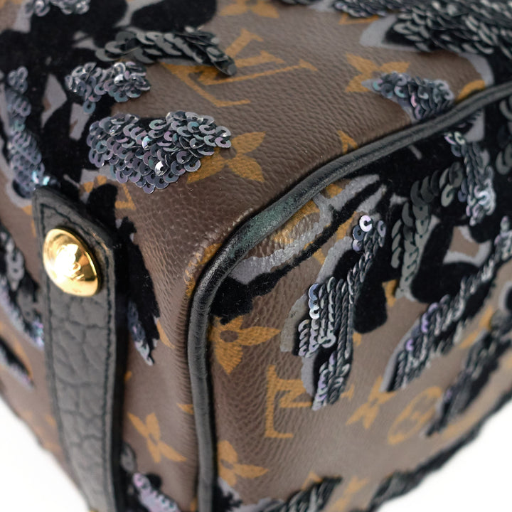 speedy 30 fleur de jais monogram canvas sequin bag