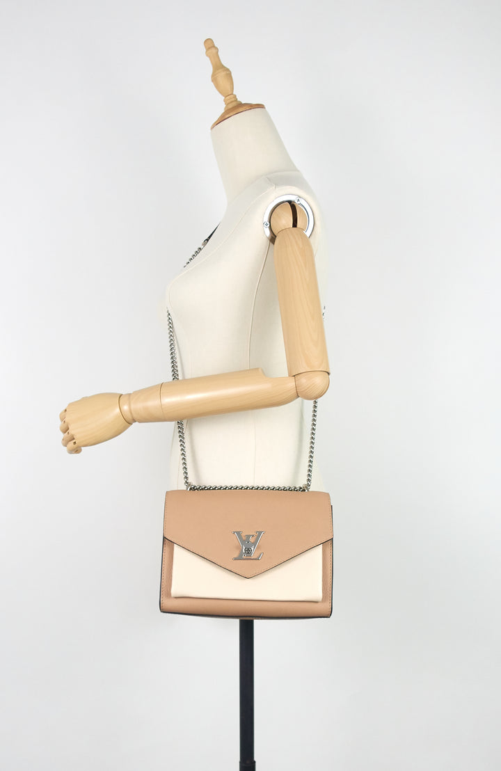 mylockme bb calfskin leather chain shoulder bag