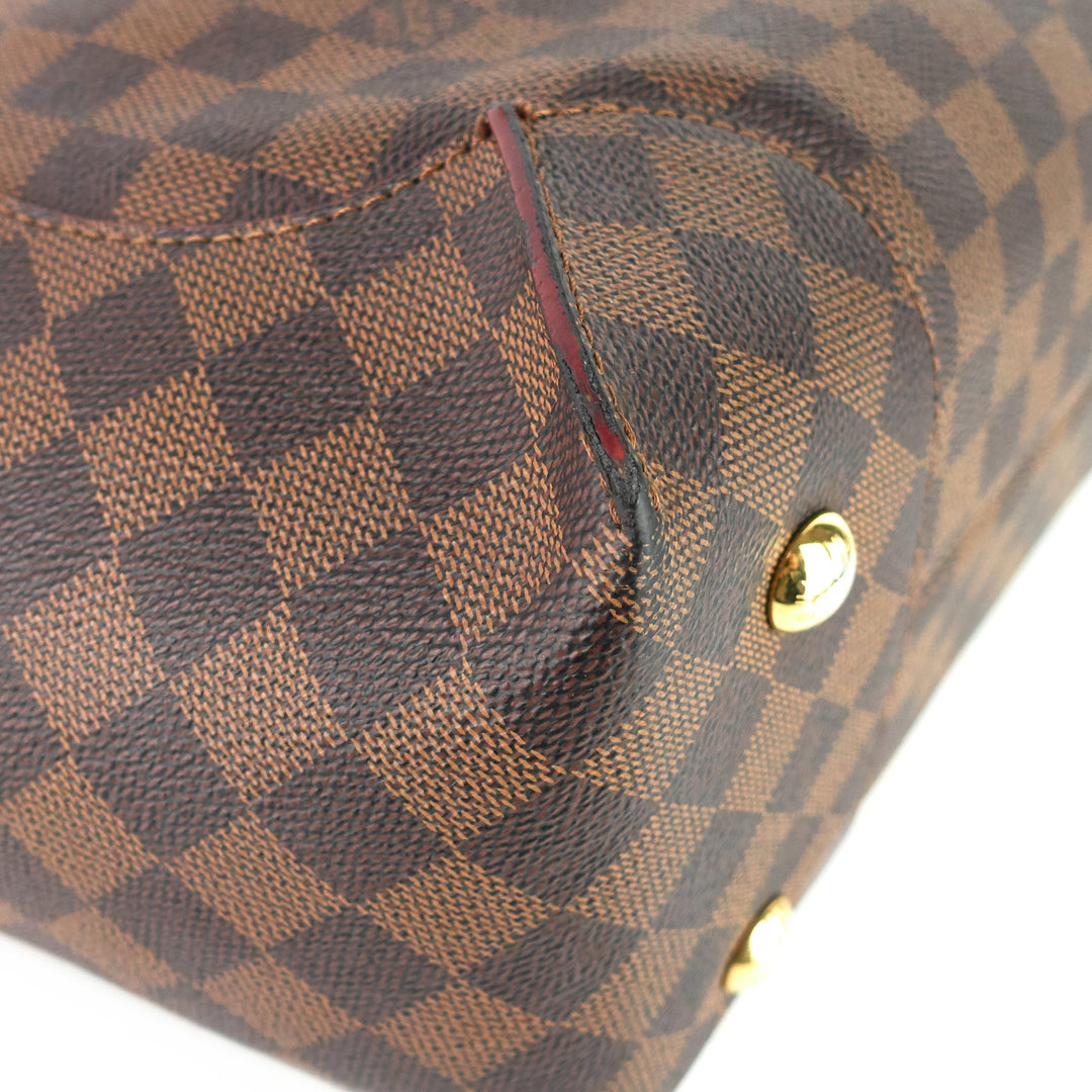 caissa damier ebene canvas tote bag