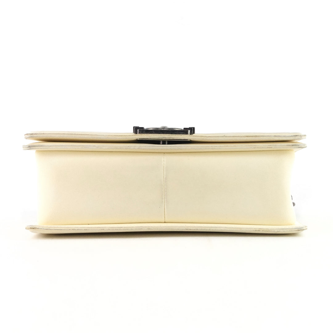 boy old medium lambskin leather bag