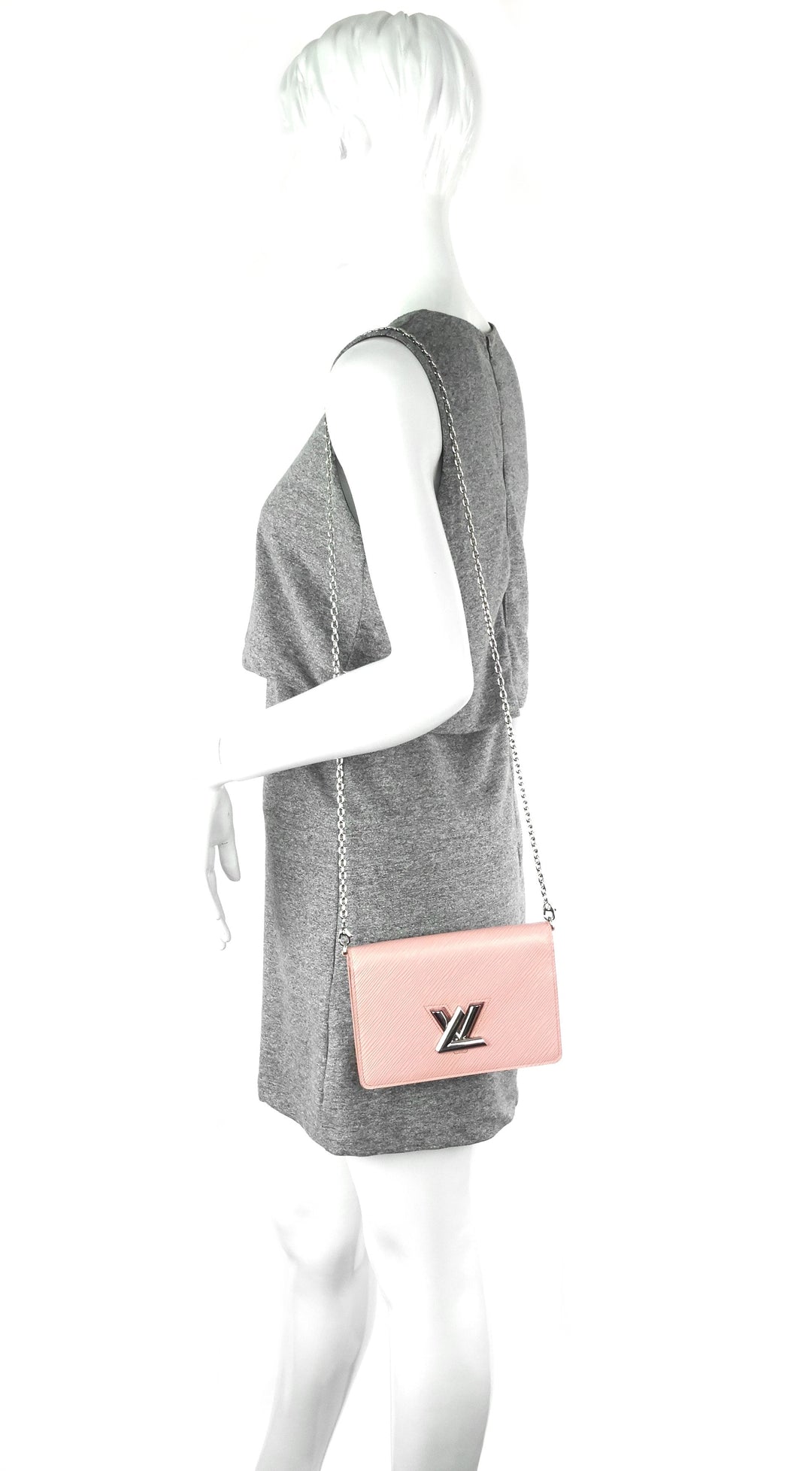 Twist Belt Pink Epi Leather Wallet on Chain Bag – Poshbag Boutique