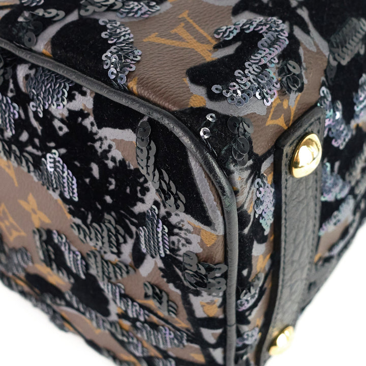 speedy 30 fleur de jais monogram canvas sequin bag