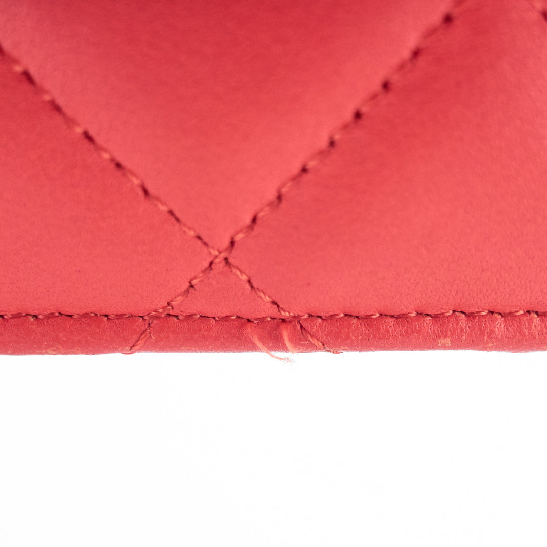 wallet on chain woc lambskin leather bag
