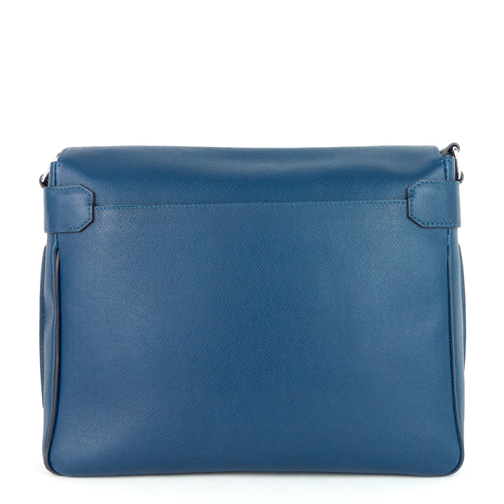 roman mm taiga leather messenger bag