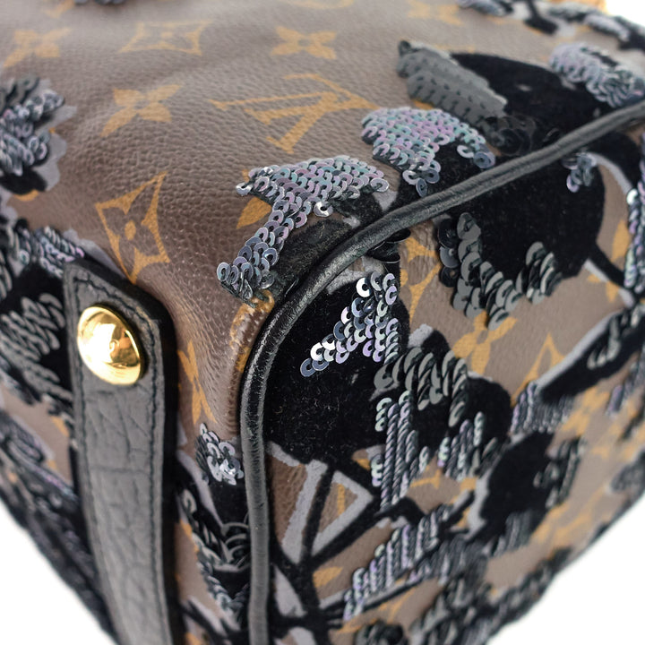 speedy 30 fleur de jais monogram canvas sequin bag