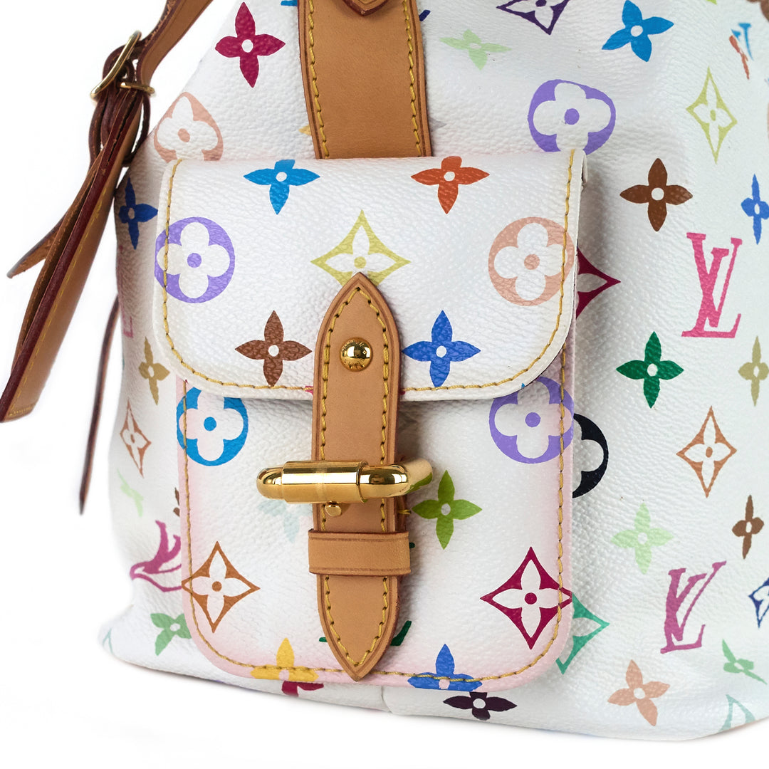 petit noé monogram multicolore canvas bag