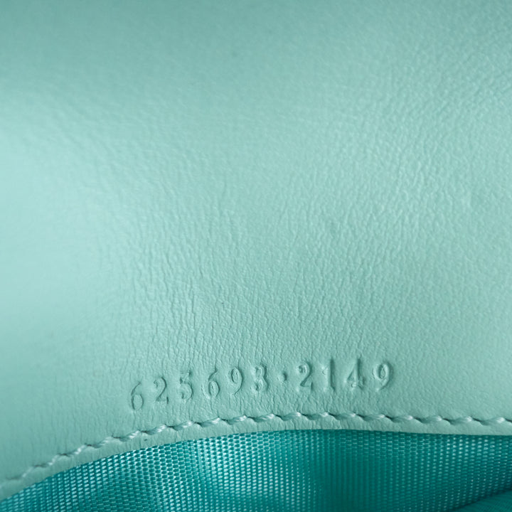 gg marmont mini card case on chain leather bag