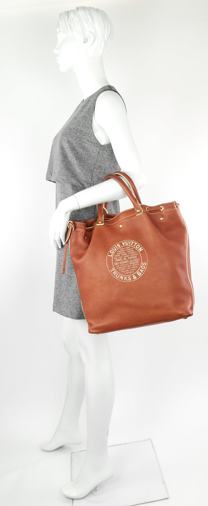 'trunks and bags' shoe tobago leather tote bag