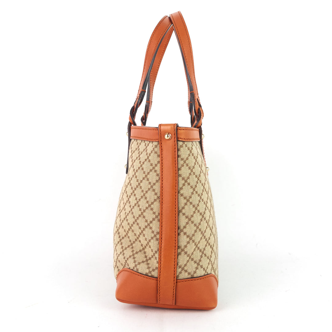 diamante craft quilted canvas tote bag