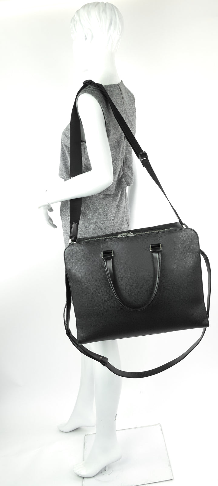 nevski taiga leather briefcase bag