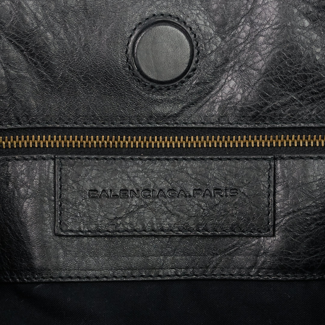 sunday large lambskin leather tote bag