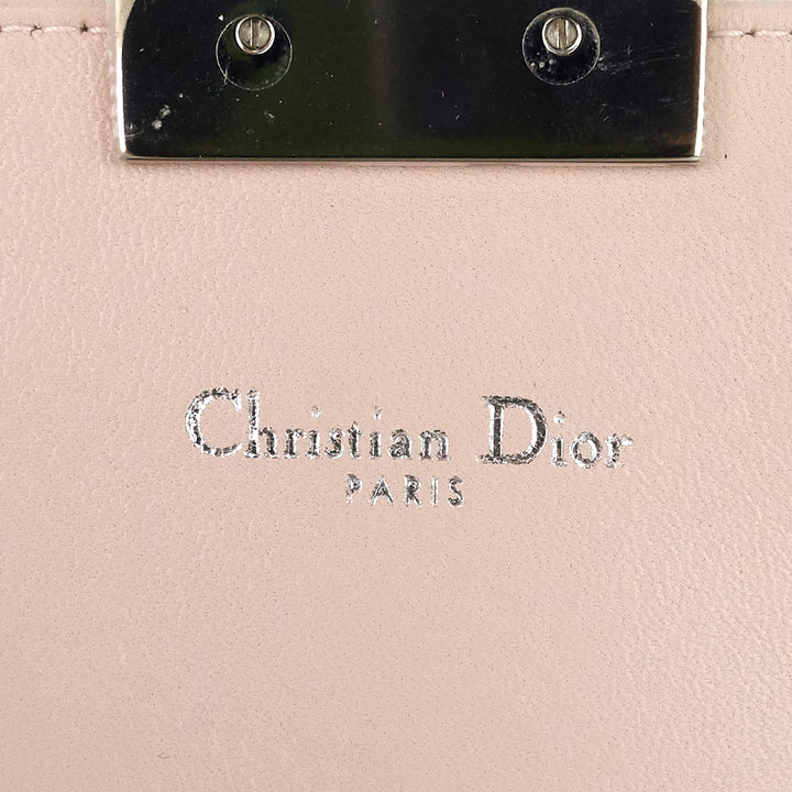 miss dior promenade large patent leather wallet on chain