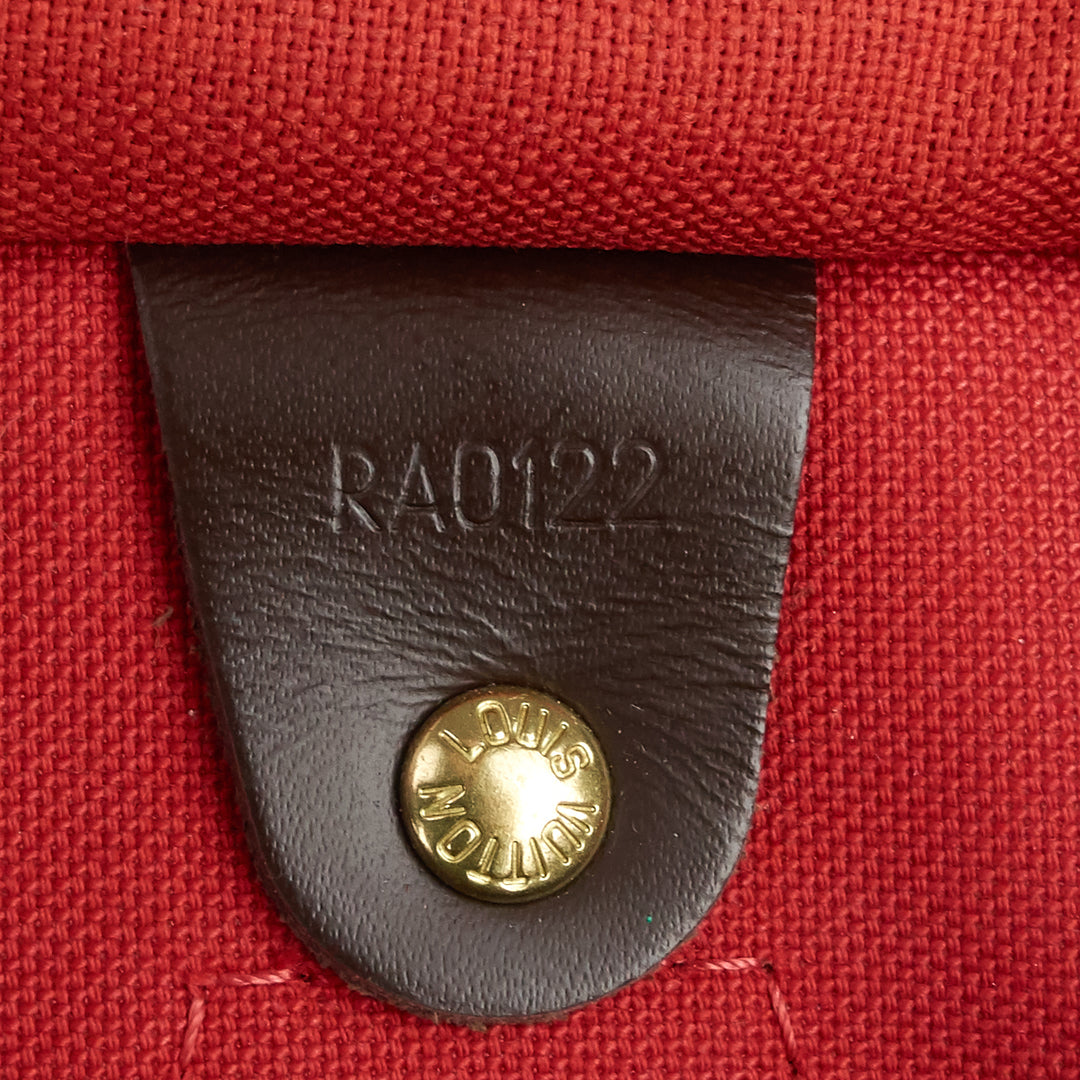 speedy 35 damier ebene canvas bag