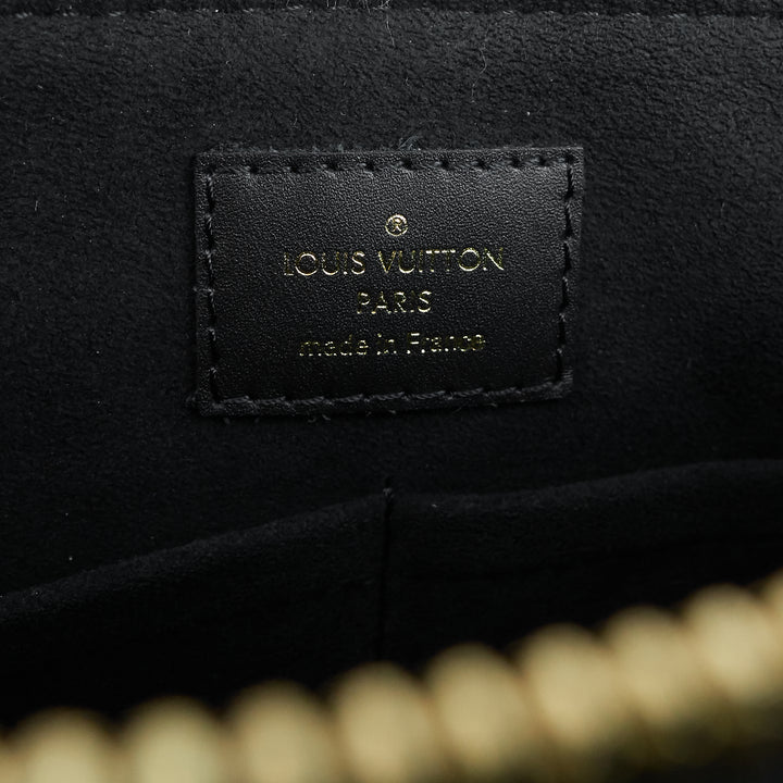 soufflot mm monogram canvas and coloured leather bag