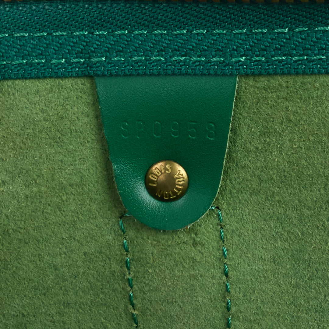 keepall 50 green epi leather bag