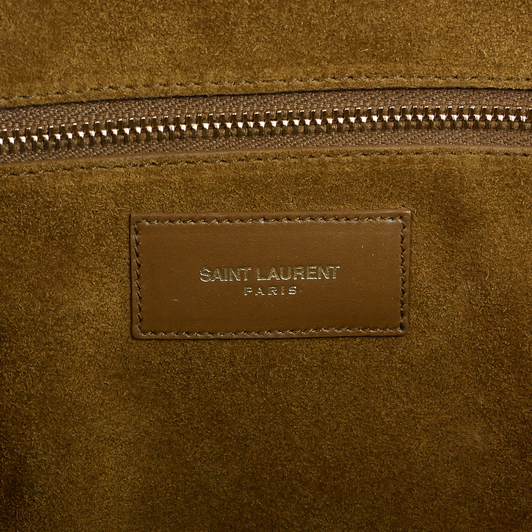 classic 12 suede and leather duffle bag