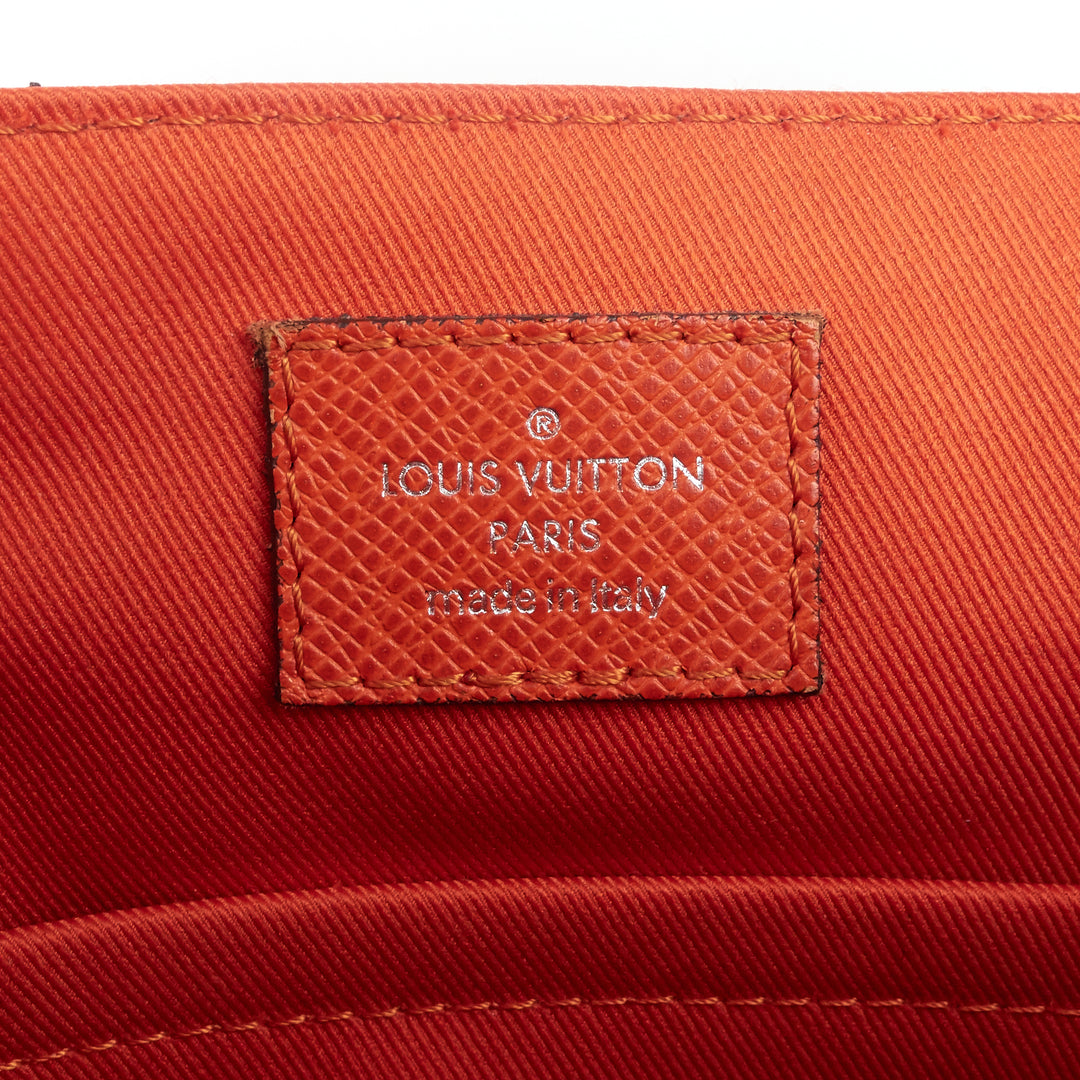 LOUIS VUITTON Taiga Leather Roman PM Messenger Bag Orange-US