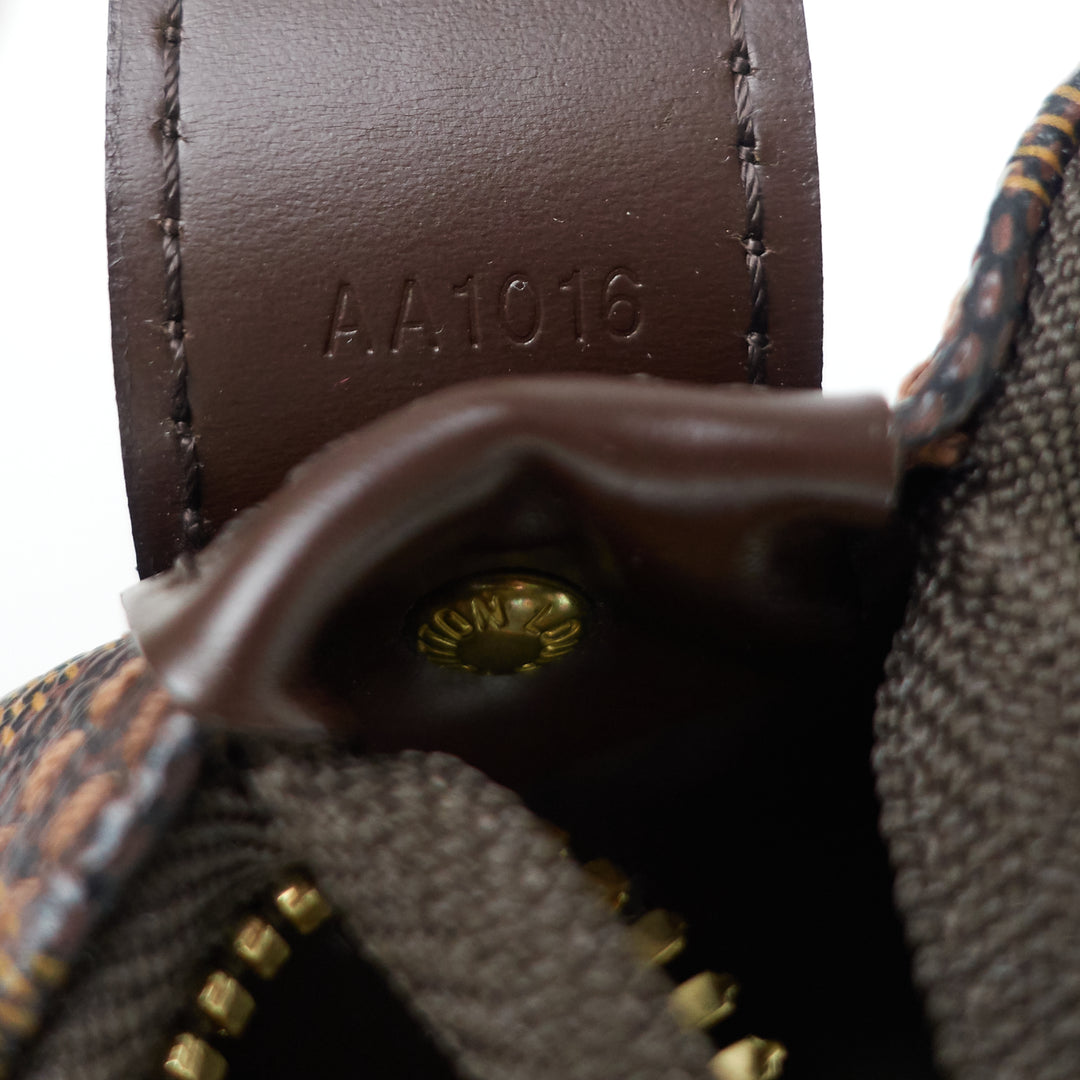 grimaud damier ebene canvas weekender bag