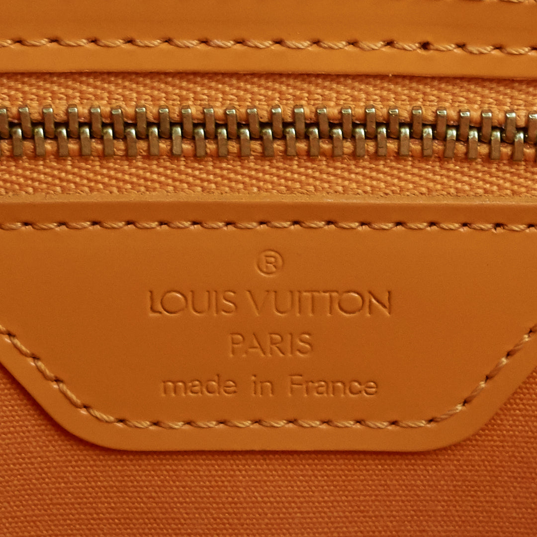 saint tropez orange epi leather bag