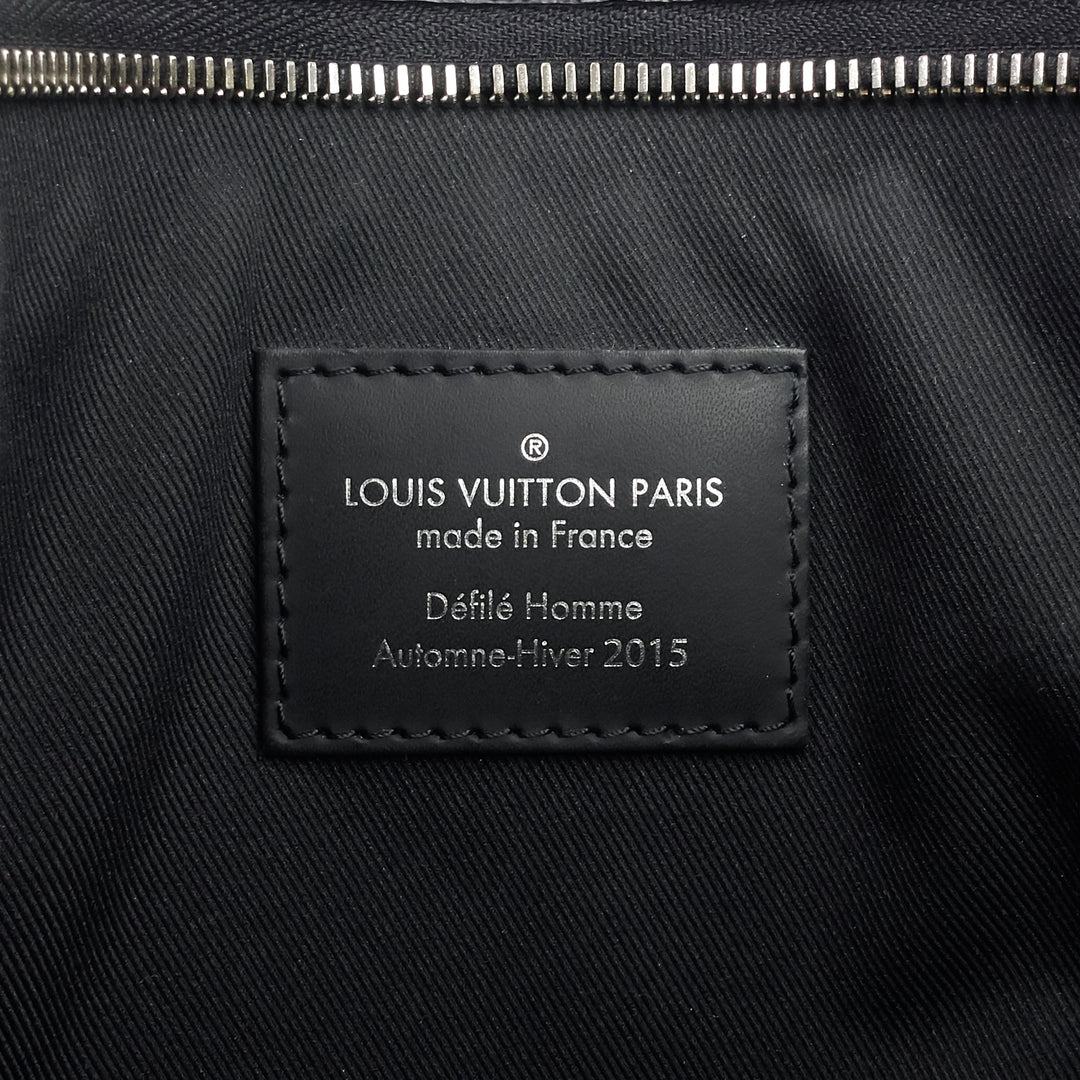 pochette voyage rope damier graphite canvas clutch bag