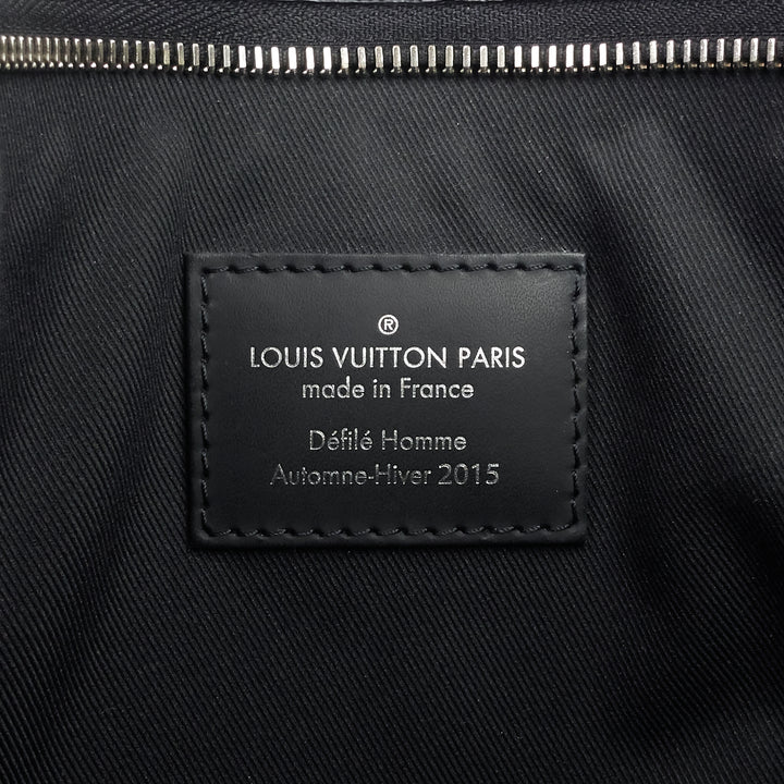 pochette voyage rope damier graphite canvas clutch bag