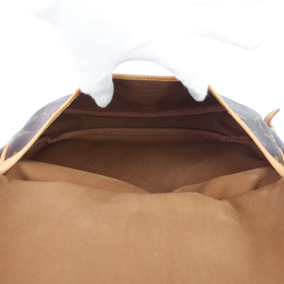 saumur 30 monogram canvas bag
