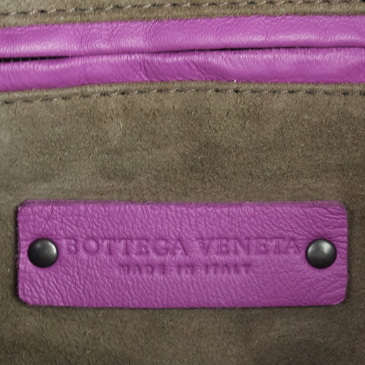 nappa leather intrecciato medium hobo bag