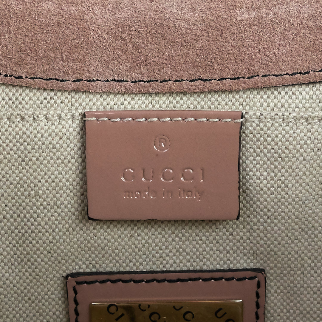emily micro guccissima patent leather bag