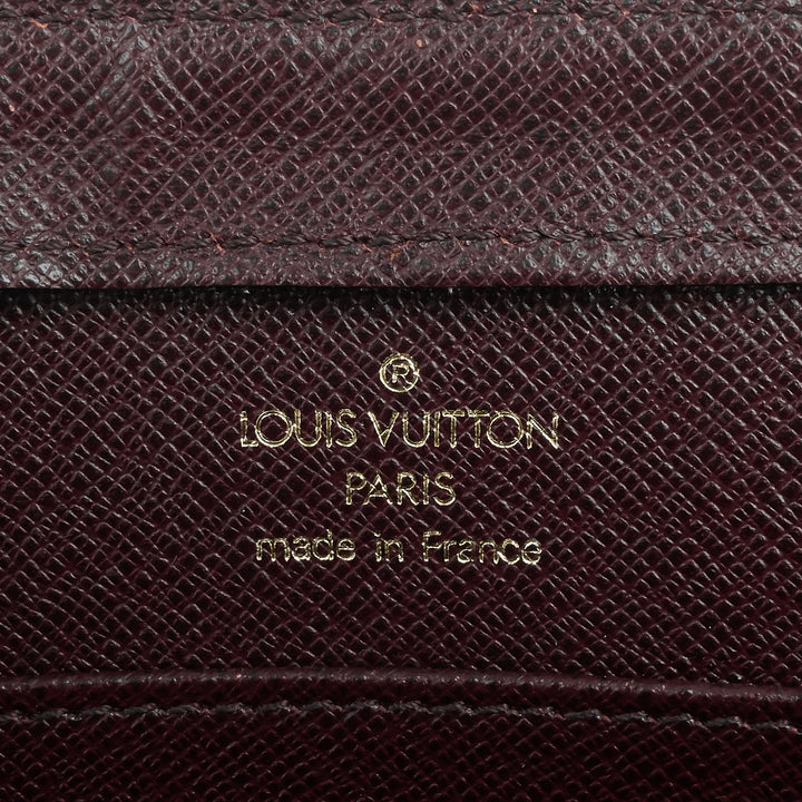 pochette baikal acajou taiga leather bag