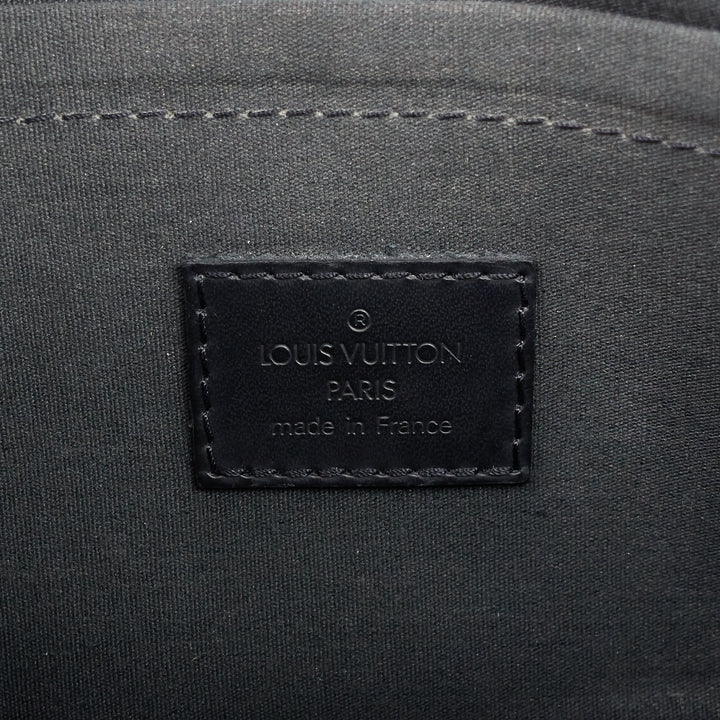 dhanura black epi leather handbag