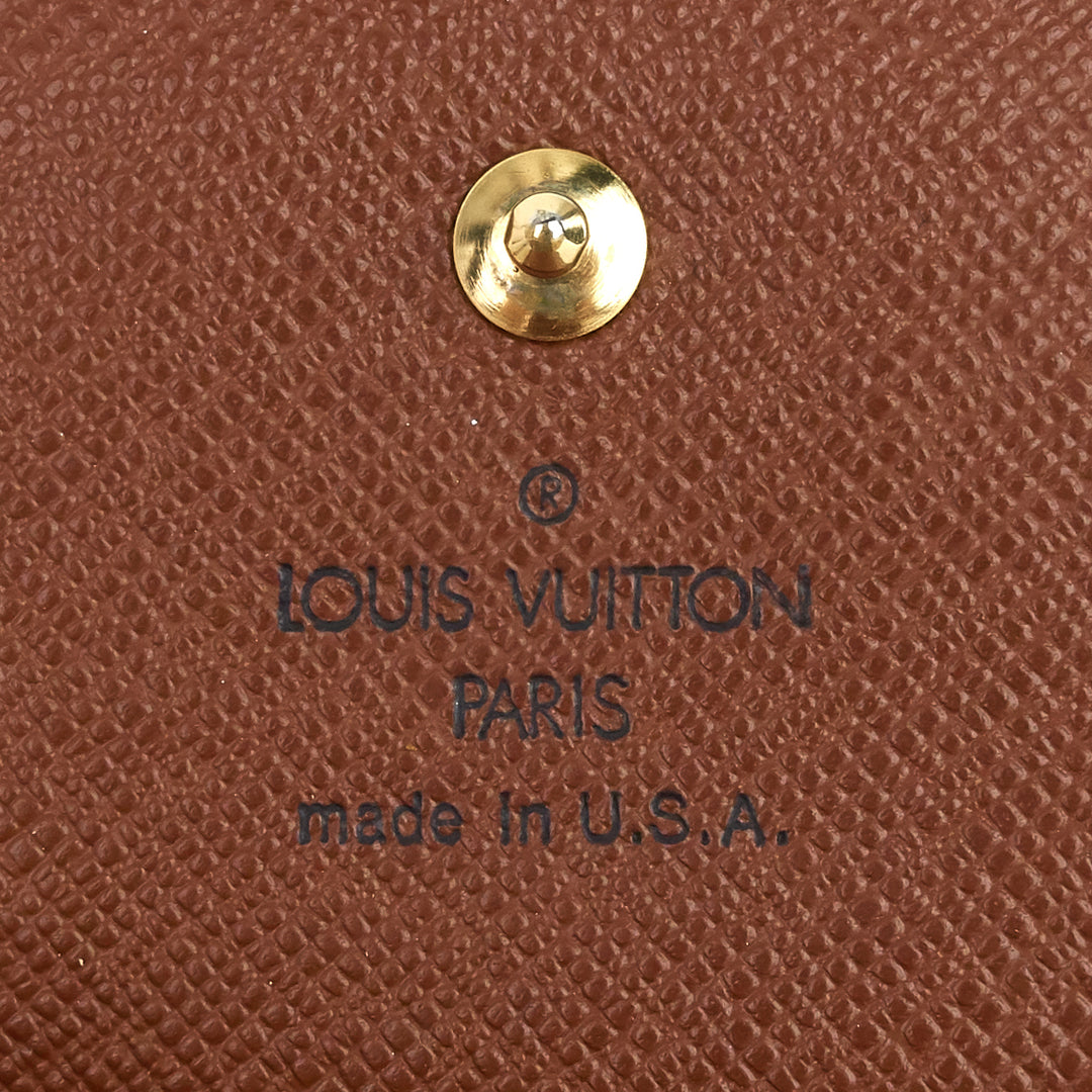 elise monogram canvas wallet