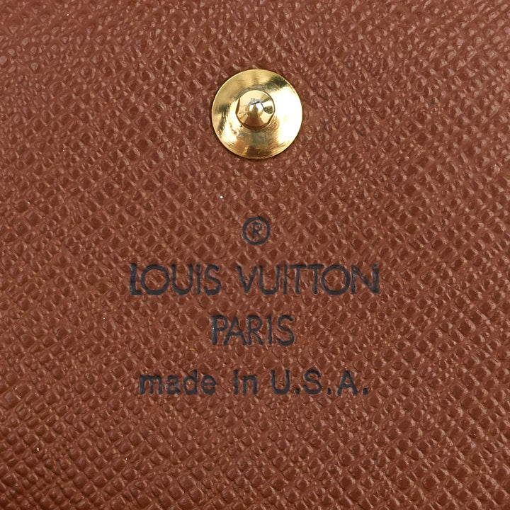 elise monogram canvas wallet