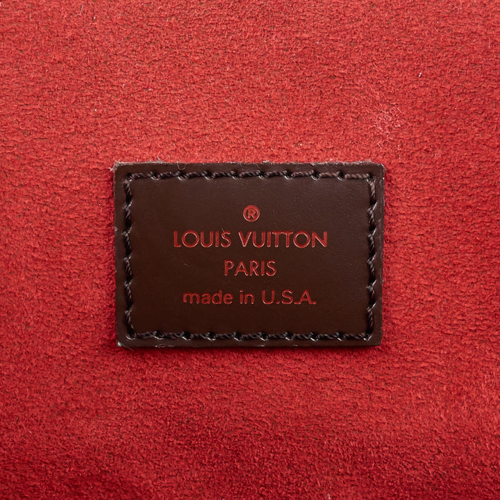 trevi gm damier ebene canvas handbag