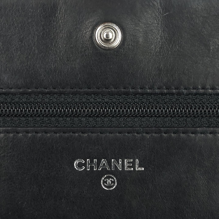 boy wallet on chain woc lambskin leather bag