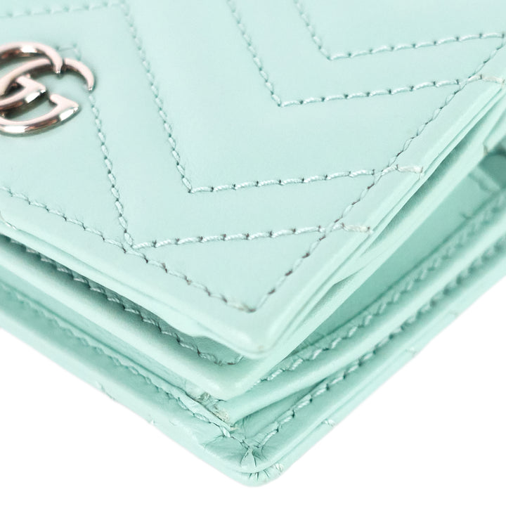 gg marmont mini card case on chain leather bag