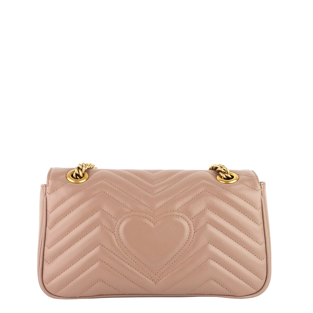 GG Marmont Small Leather Flap Bag