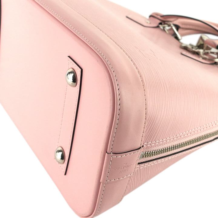 Alma PM Pink Epi Leather Bag with Charms