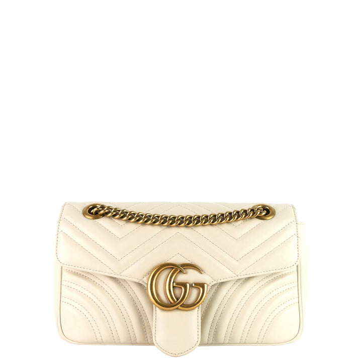GG Marmont Small Leather Flap Bag