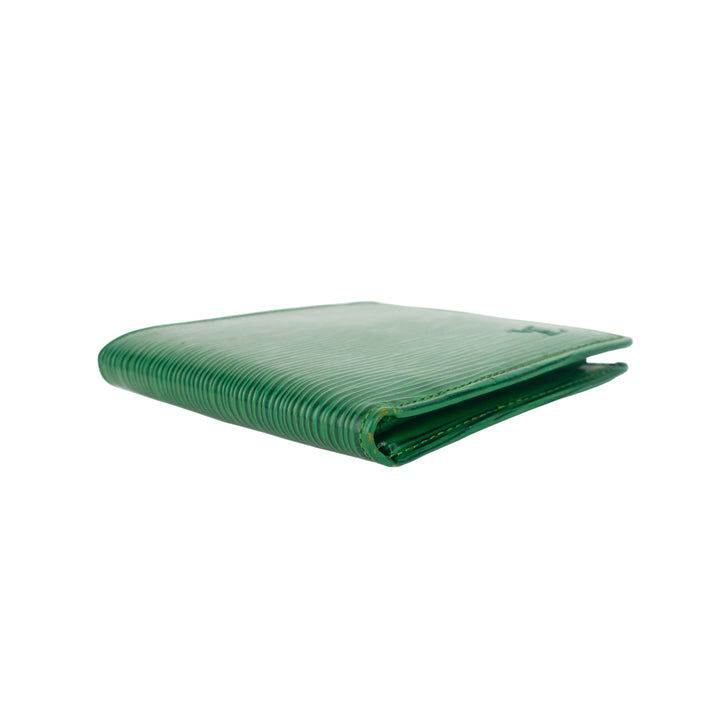 Marco Green Epi Leather Bifold Wallet